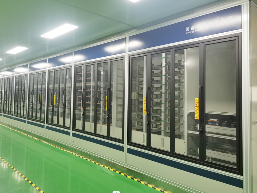 越南某工厂大功率电源组装测试老化全自动生产线